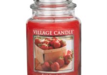 Village Candle - Fresh Strawberries Large Jar